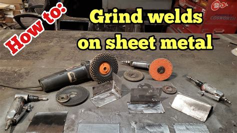 how to grind weld on sheet metal|metal blending.